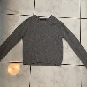 gray sweater